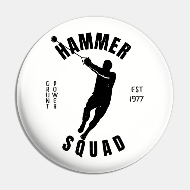 Mens Athletics Hammer Squad Athlete Gift Pin by atomguy