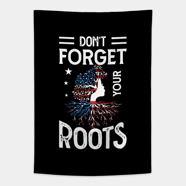 DON'T FORGET YOUR ROOTS Tapestry by Greater Maddocks Studio