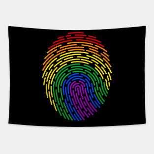 Pride Month Fingerprint Tapestry