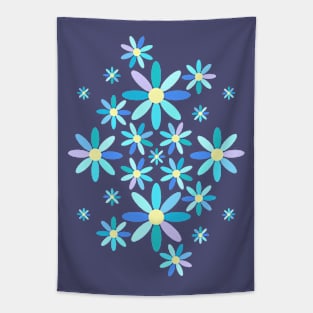 Daisy Days Blue Tapestry