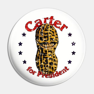 Carter For President Smiling Peanut 1976 Pin