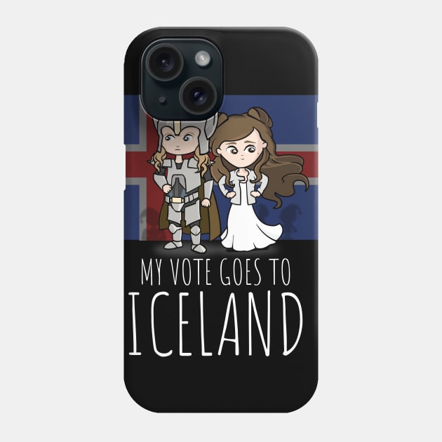 Lars & Sigrit. I Vote for Iceland Phone Case by NerdShizzle