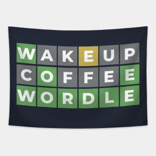 Wordle fannatic, Wake up, Coffee, Wordle Tapestry