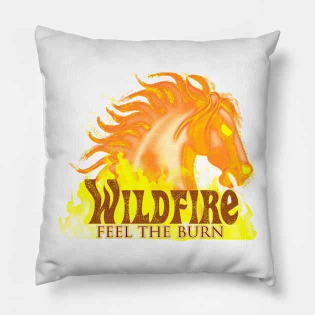 Wildfire - Feel The Burn Pillow by Toonicorn