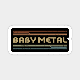 Baby Metal Retro Lines Magnet