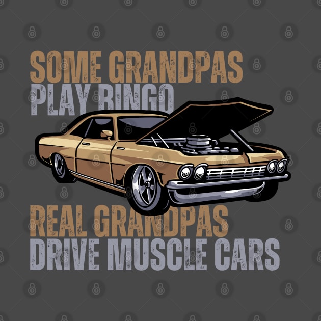 Muscle Car Grandpa for Vintage Car Lovers by JB.Collection