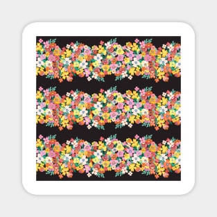 Blooming Stripes Black Scale Magnet