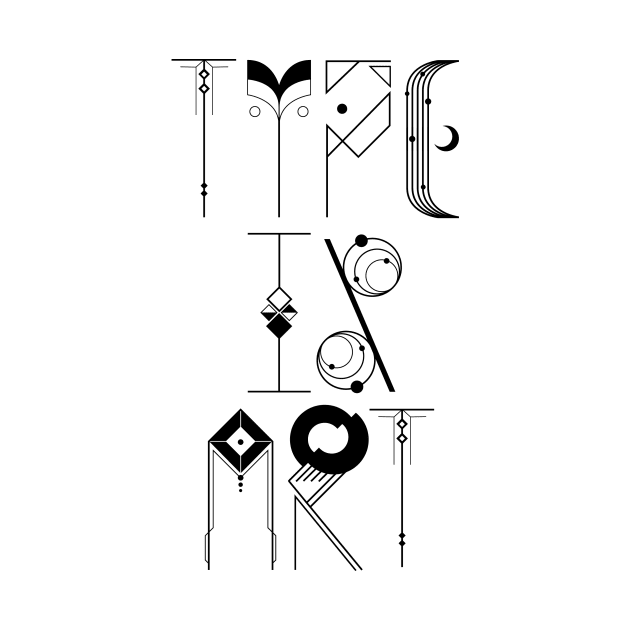 Type is Art (black) by OMGSTee