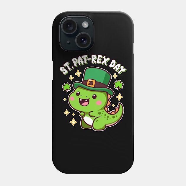 Irish Baby Dinosaur T-Rex Lover Happy St. Pat Rex Day Phone Case by Cuteness Klub