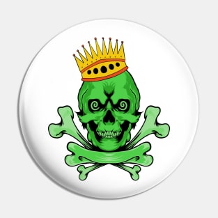 Green Skull Queen Pin