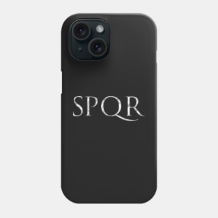 SPQR - The Senate and People of Rome - In Marble on Red Phone Case