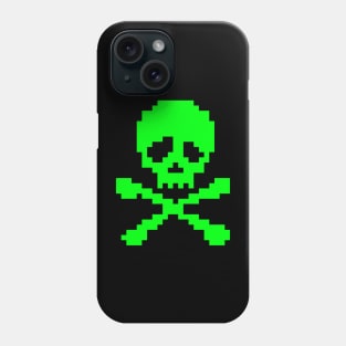 Neon Green Punk Skull Phone Case