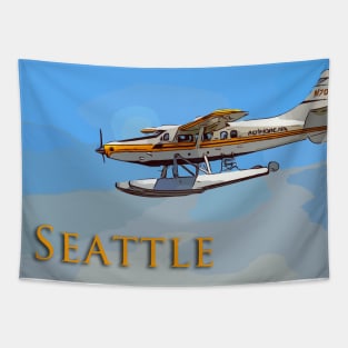 Seattle Seaplane landing Tapestry
