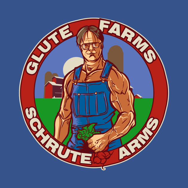 Disover Glute Farms - The Office Us - T-Shirt