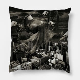Modern Freedom Black and White Pillow