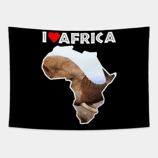 I Love Africa Elephant Scents Tapestry