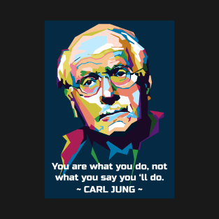 Carl Jung and bestquotes in WPAP T-Shirt