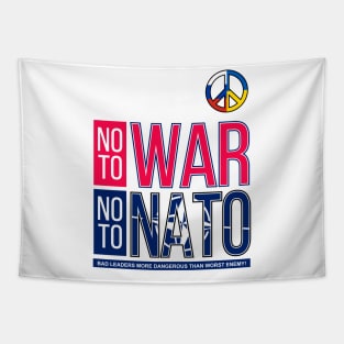 NO TO WAR, NO TO NATO V3 | BAD LEADERSHIP | VISUALUV Tapestry