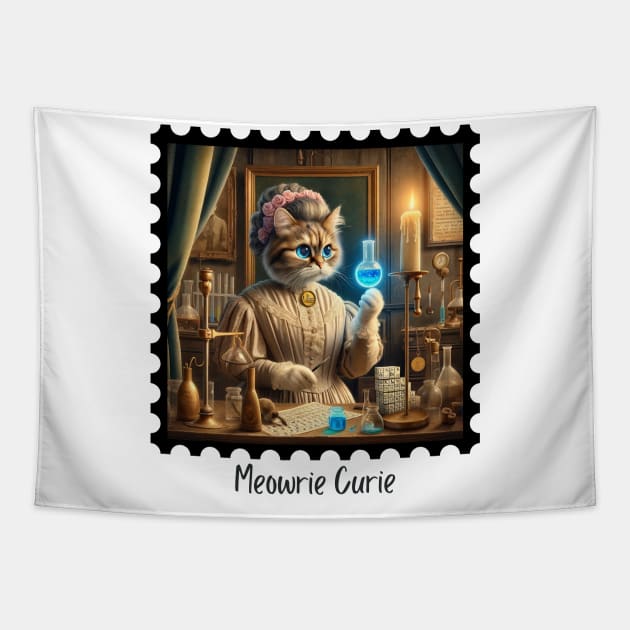 Mewrie Curie Tapestry by EarthisticWear