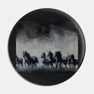 Raging - Horse Painting Pin
