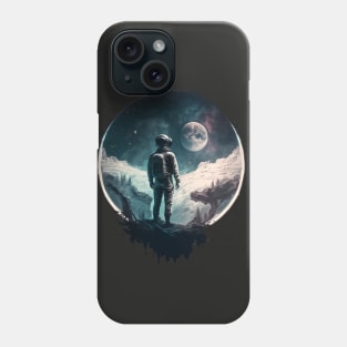 Exploring the Universe: A View from an Exoplanet to the Moon Phone Case