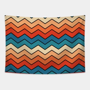 retro zig zag Tapestry