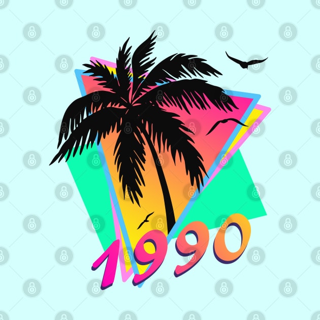 1990 Cool Tropical Sunset by Nerd_art