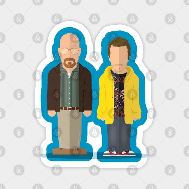 Breaking Bad - Walter and Jesse Magnet by hello@jobydove.com