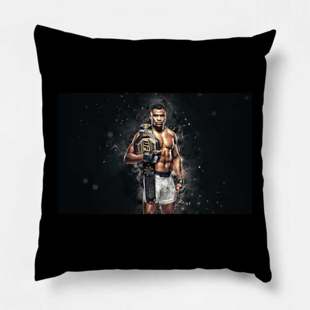 Francis 'The Predator' Ngannou Motivational Pillow by Fit-Flex