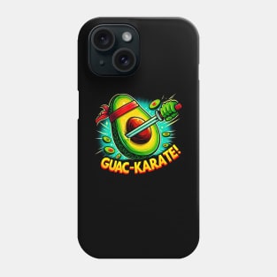 Guac Karate ! Avocado Lover funny Gift Phone Case