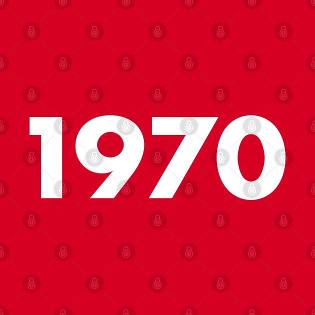 1970 Year Retro Vintage Typography by ellenhenryart