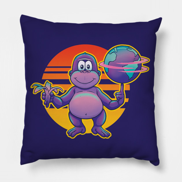 Bonzi Buddy Vaporwave (BonziBuddy) - Bonzibuddy - Pillow