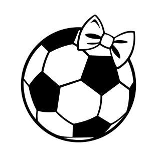 Soccer Ball With Bow T-Shirt