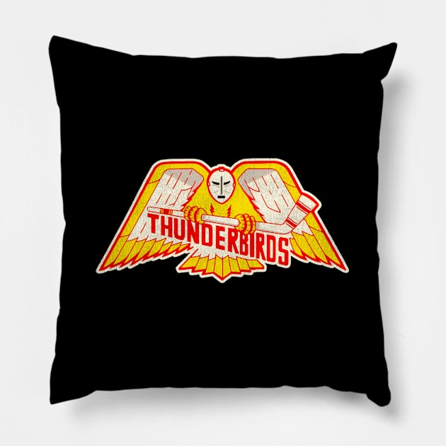 Carolina Winston-Salem Thunderbirds Hockey Team Pillow by AlfieDreamy 