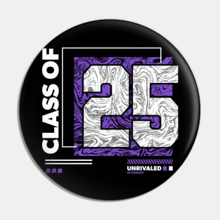 Class of 2025 Urban Streetwear // Graduation Class of '25 Purple Pin