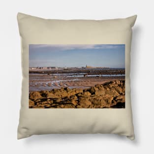 Newbiggin Bay at Low Tide Pillow