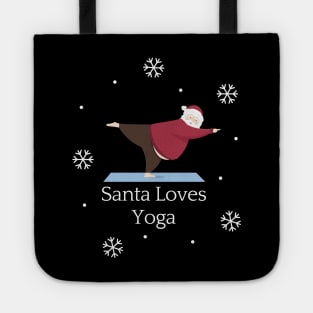 Santa Loves Yoga Tote