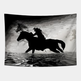 Running with the Spirits - Horses Tapestry