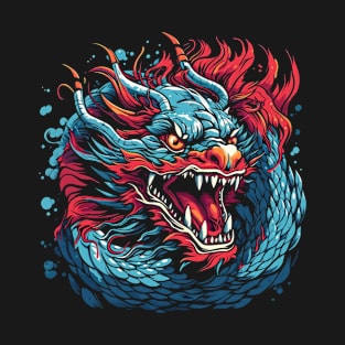 Drache mystisch Lindwurm Monster Ungeheuer Biest T-Shirt