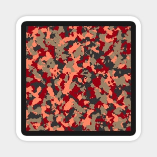 Chocolate Olive Camouflage Magnet