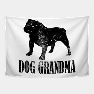 Bulldog Dog Grandma Tapestry