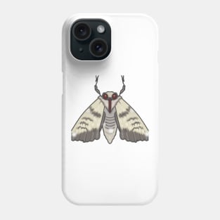 Cute Moth Drawing Phone Case