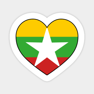 Heart - Myanmar Magnet