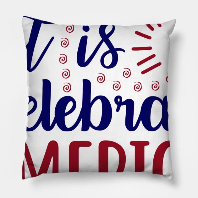 Is Celebrate America Pillow by Saldi