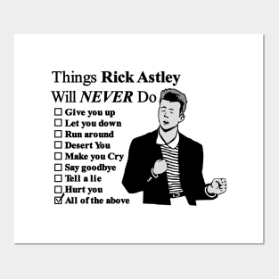 Rick Astley Posters And Art Prints Teepublic