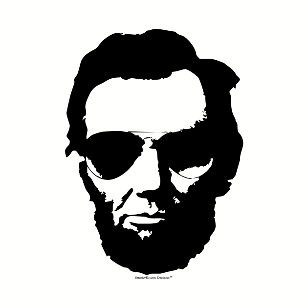 Cool Abraham Lincoln Wearing Aviator Sunglasses (Black) by SmokyKitten