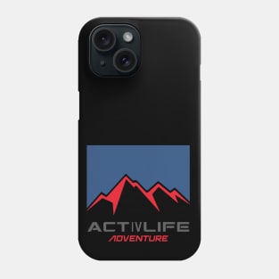 Activlife Adventure With Red Mountains and Blue Sky Phone Case