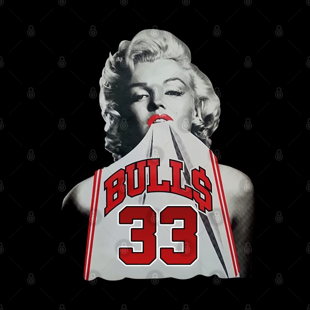 Marilyn Monroe Chicago Scottie Pippen white by botokgetuk