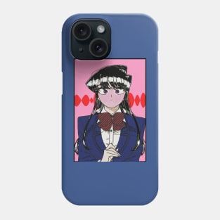 Komi San Blushing || Komi San Can't Communicate Merch Phone Case