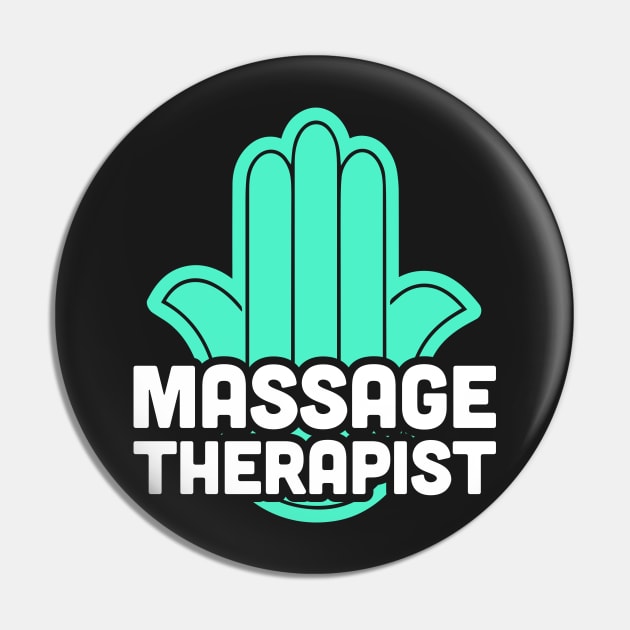 Hamsa Symbol – Massage Therapist Pin by MeatMan